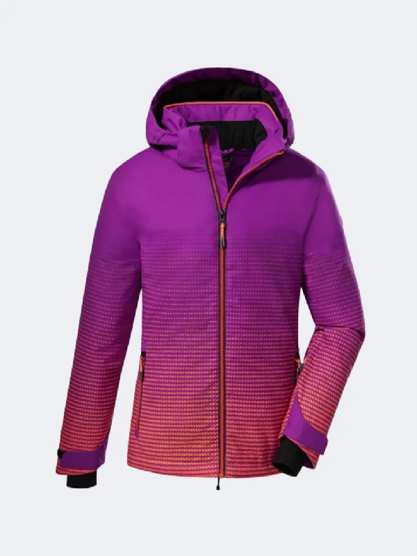 Killtec Ksw 158 Girls Skiing Jacket Neon Orchid