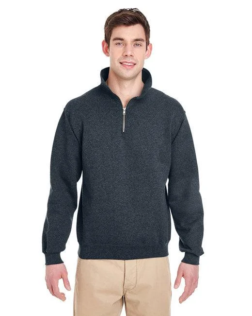 Jerzees Adult Super Sweats  NuBlend  Fleece Quarter-Zip Pullover 4528