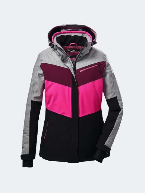 Killtec Ksw 281 Women Skiing Jacket Black/Pink