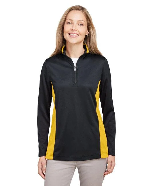 Harriton Ladies' Flash Snag Protection Plus IL Colorblock Quarter-Zip M786W