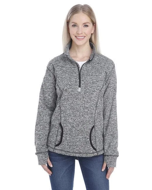 J America Ladies' Cosmic Fleece Quarter-Zip JA8617