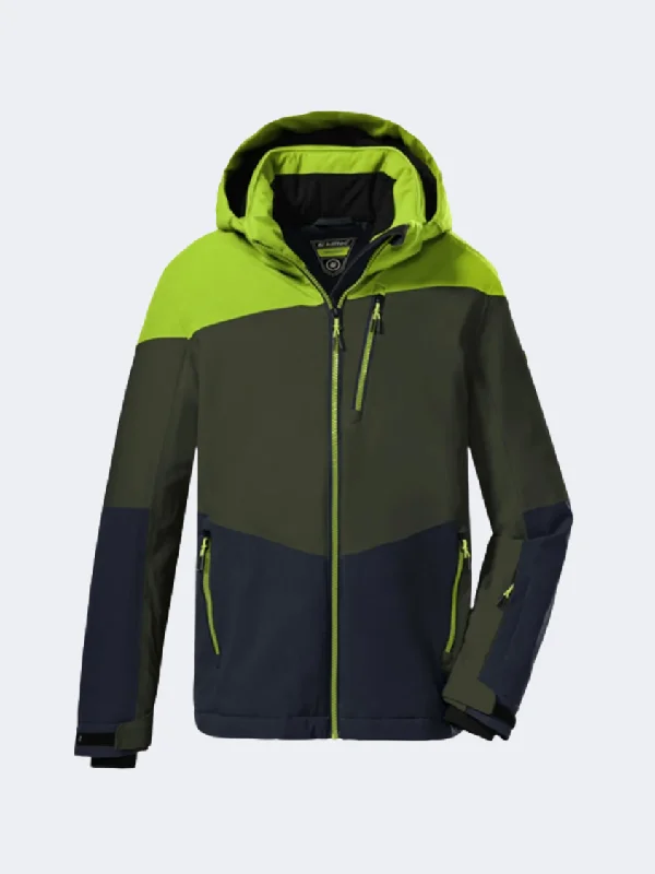 Killtec Ksw 161 Boys Skiing Jacket Green