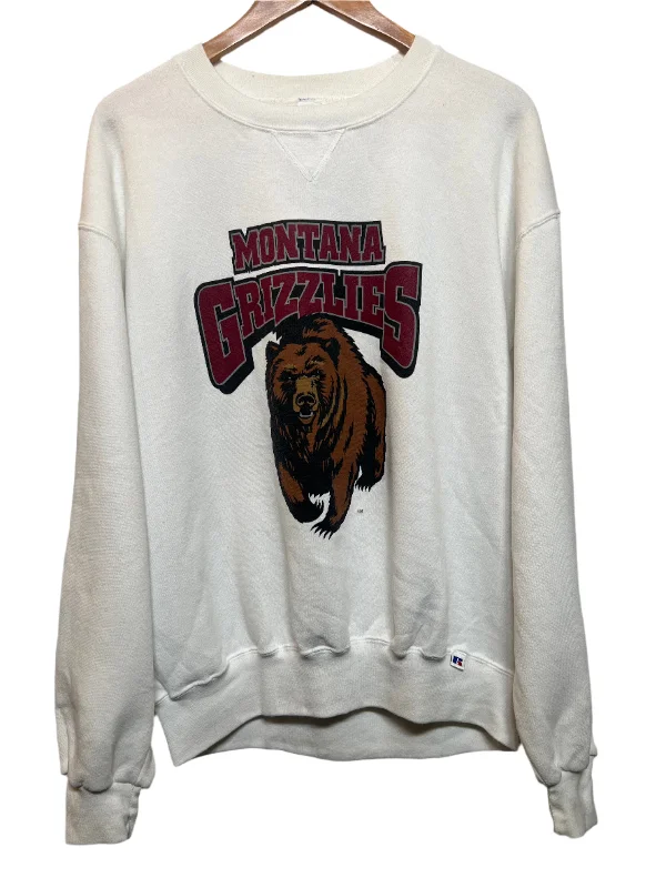 Montana Grizzlies White Sweatshirt (Size L)