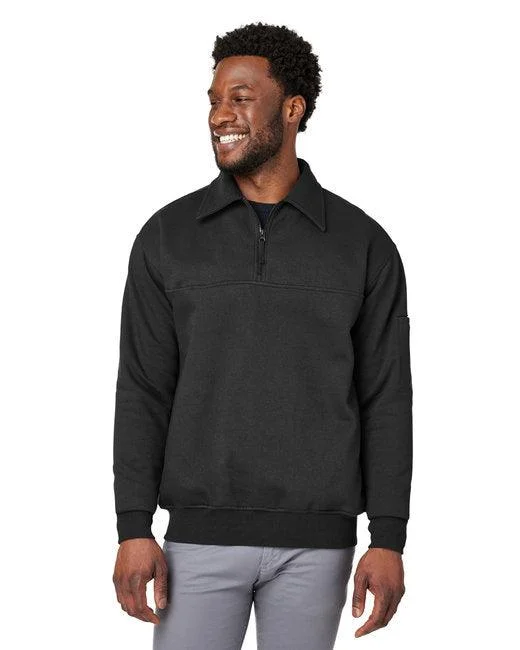 Harriton Men's ClimaBloc  Heavyweight Tactical Quarter-Zip M712