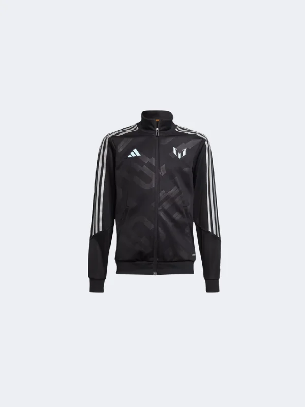 Adidas Messi Kids-Unisex Football Jacket Black/White