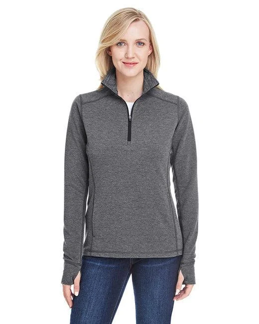 J America Ladies' Omega Stretch Quarter-Zip JA8433