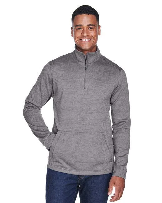 Devon & Jones Men's Newbury M lange Fleece Quarter-Zip DG798