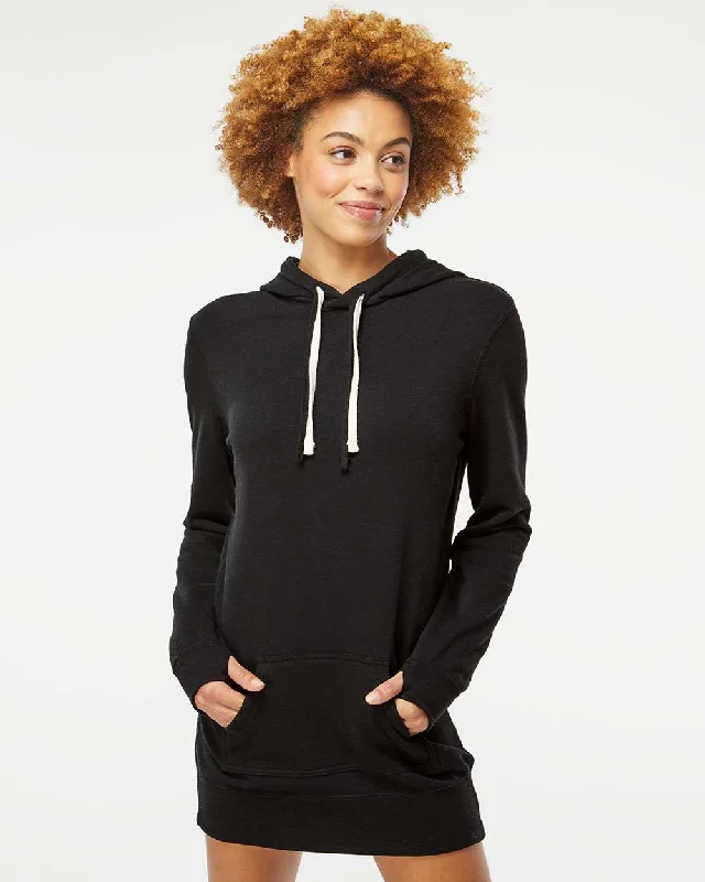 Hallie Hooded Sweatshirt Dress, with Pockets