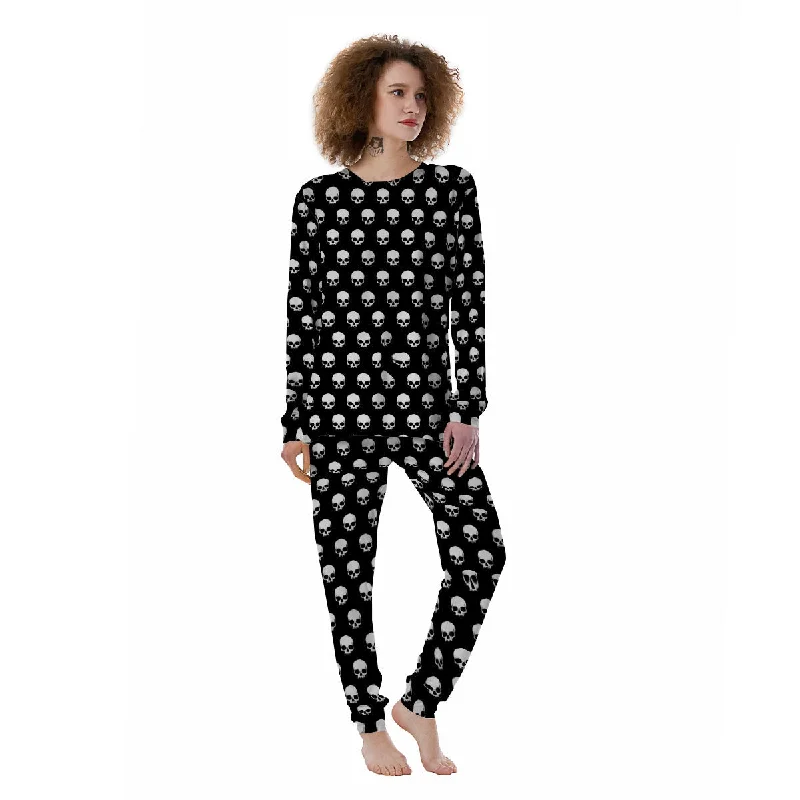 Skull Emo Print Pattern Women's Pajamas