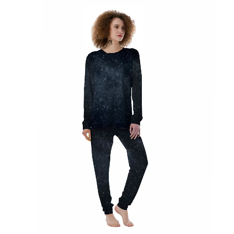 Space Dark Print Women's Pajamas