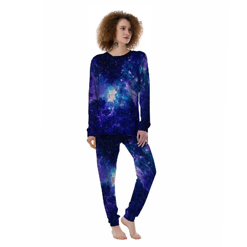 Space Deep Print Women's Pajamas