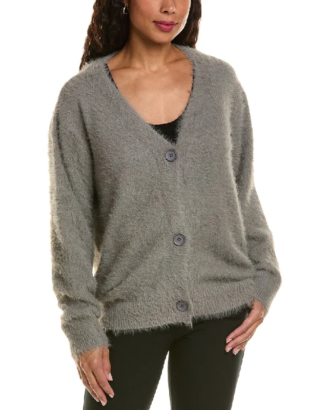 Hl Affair Fuzzy Eyelash Cardigan