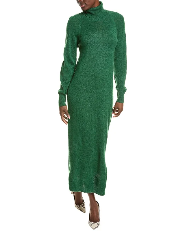 Brodie Cashmere Wool & Cashmere-Blend Luxe Roll Neck Dress