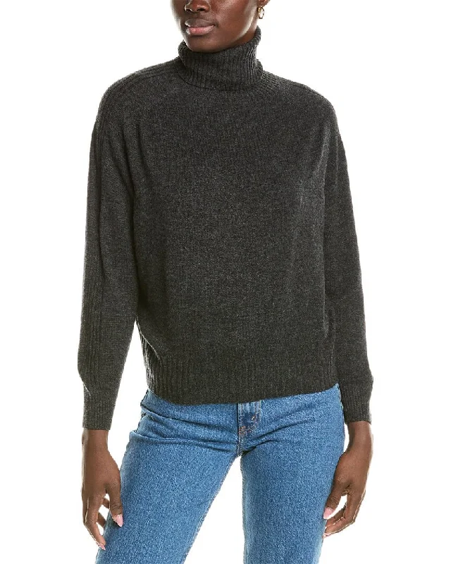 Brodie Cashmere Wool & Cashmere-Blend Overarm Rib Roll Neck Jumper