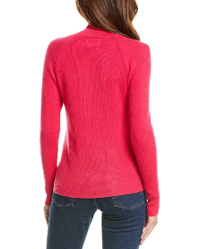 Brodie Cashmere Wool & Cashmere-Blend Skinny Mock Neck Jumper