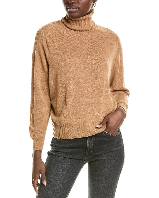 Brodie Cashmere Wool & Cashmere-Blend Overarm Rib Roll Neck Jumper