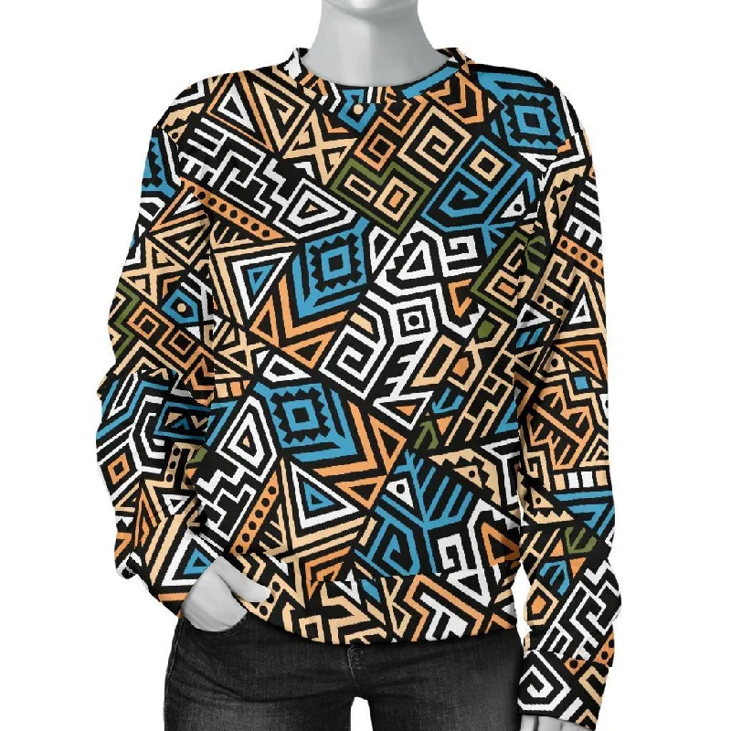 Ethnic Print Pattern Women's Sweatshirt