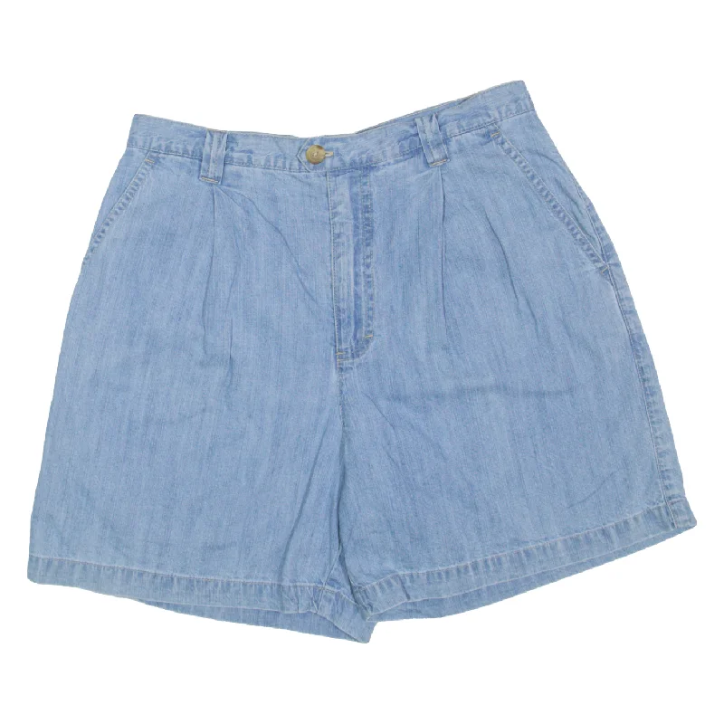 GLORIA VANDERBILT Denim Shorts Blue Regular Womens M W28