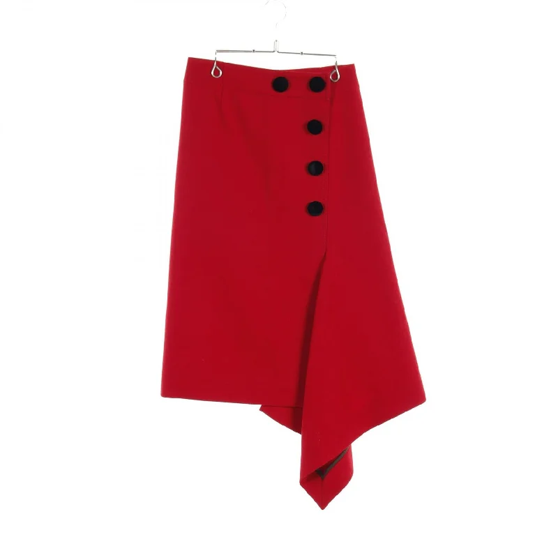 Sacai Wool Skirt Red 19-04539