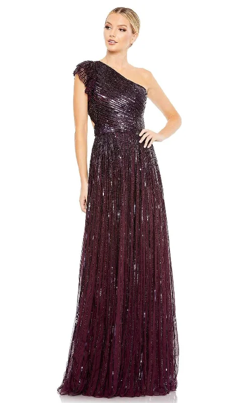 Mac Duggal - 5565 Lace Up Style Sequin Gown