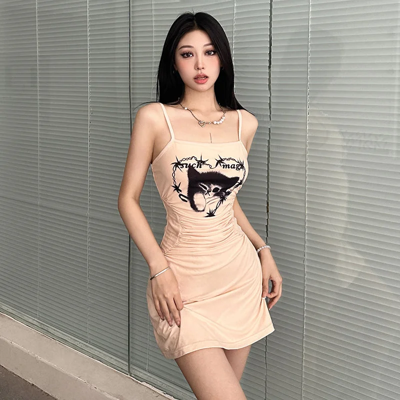 "Cat Love" Slim Dress