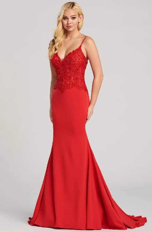 Ellie Wilde - EW120084 Embellished Sleeeveless Sheath Gown