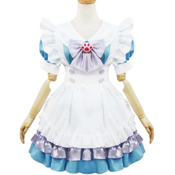 Pastel Cat Pawns Maid Dress SD00587