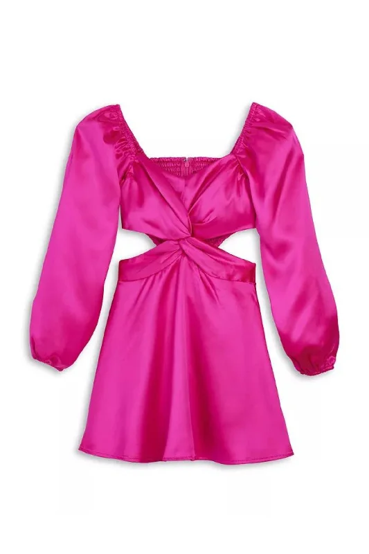 Shocking Pink Satin