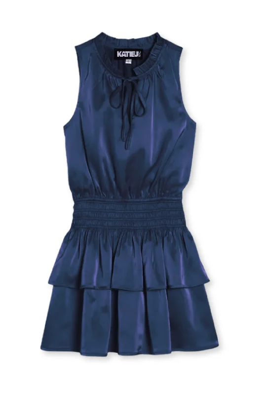 JUNIOR BECCA SATIN DRESS