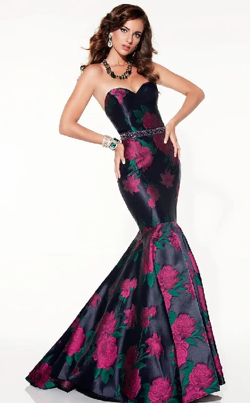 Panoply - 14841SC Sweetheart Rose Brocade Mermaid Gown