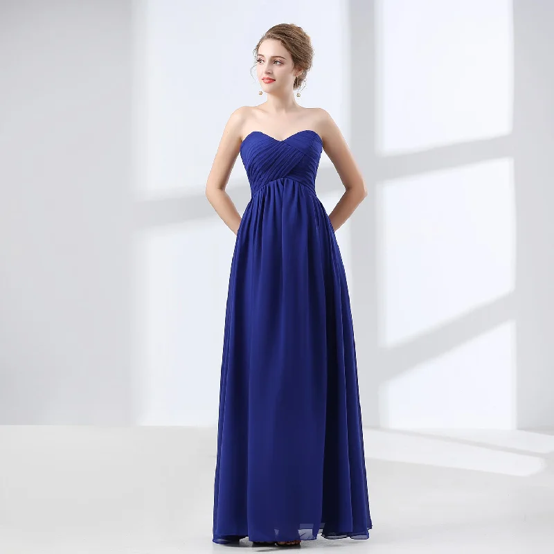 Sweetheart Chiffon A Line Bridesmaids Dresses outfit