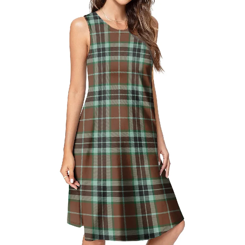 Thomson Hunting Modern Tartan Womens Casual Dresses