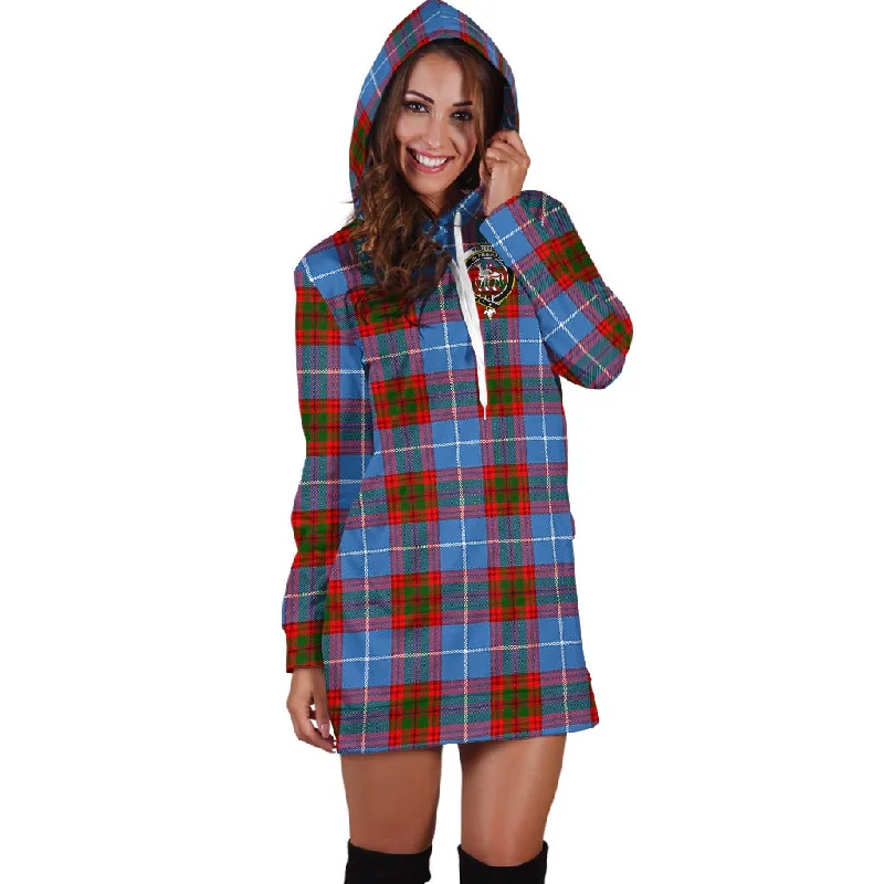 Trotter Tartan Hoodie Dress with Family Crest