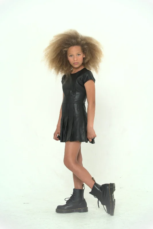 TWEEN EDDIE VEGAN LEATHER DRESS