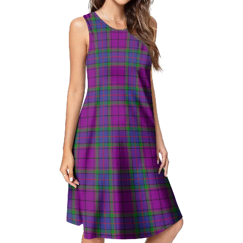 Wardlaw Modern Tartan Womens Casual Dresses