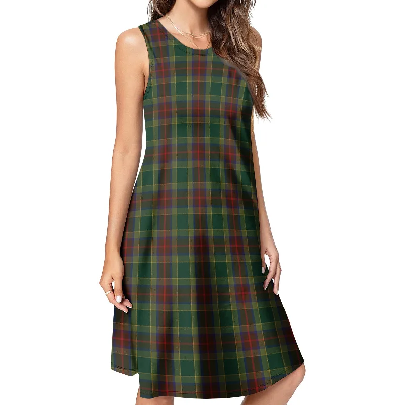 Waterford County Ireland Tartan Womens Casual Dresses