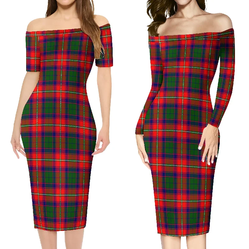 Wauchope Tartan Off Shoulder Lady Dress