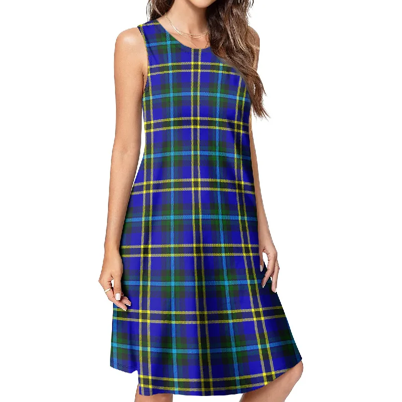 Weir Modern Tartan Womens Casual Dresses