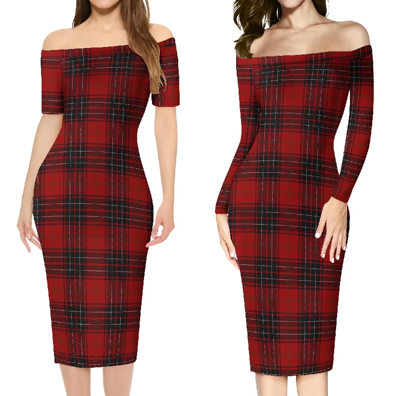 Wemyss Tartan Off Shoulder Lady Dress