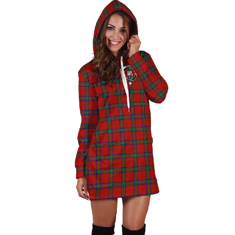 Wood Dress Tartan Hoodie Dress with Family Crest