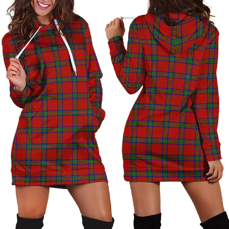 Wood Dress Tartan Hoodie Dress