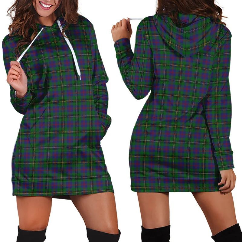 Wood Tartan Hoodie Dress