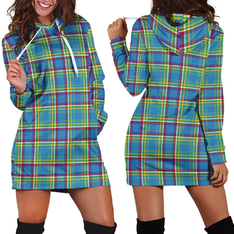 Yukon Territory Canada Tartan Hoodie Dress