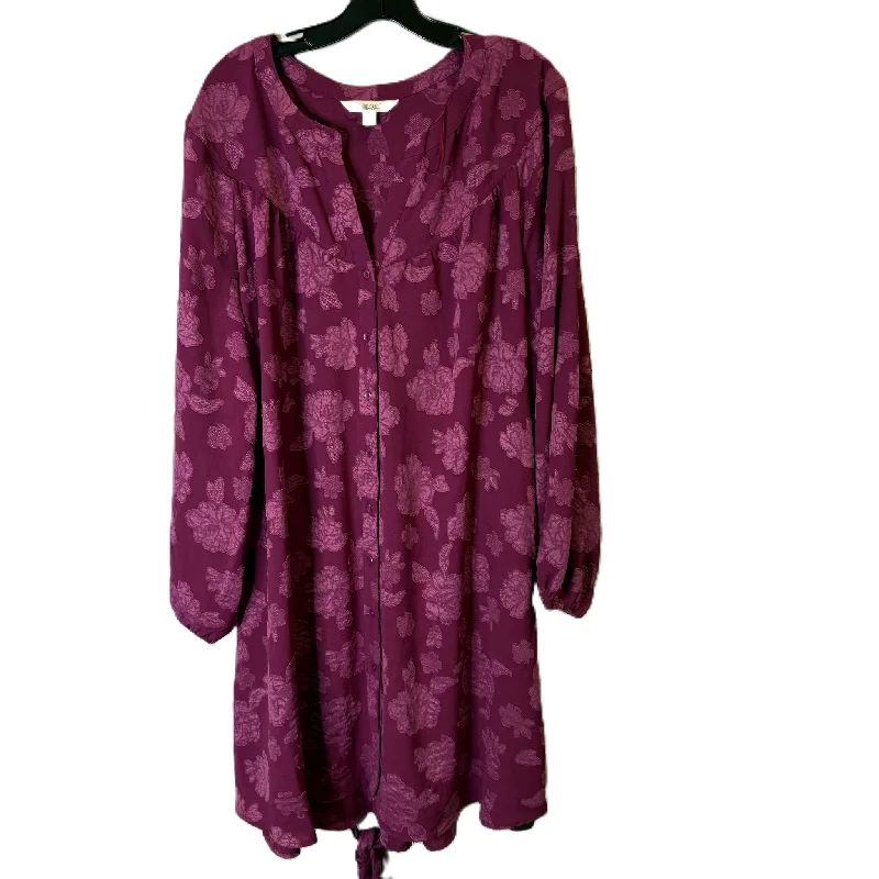 Dress Casual Short By The Pioneer Woman In Purple, Size: 2x