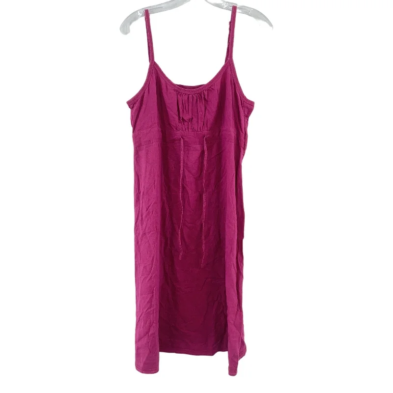 Colours Of The World Pink Linen Womens Tank Dress, Size 38, Preowned