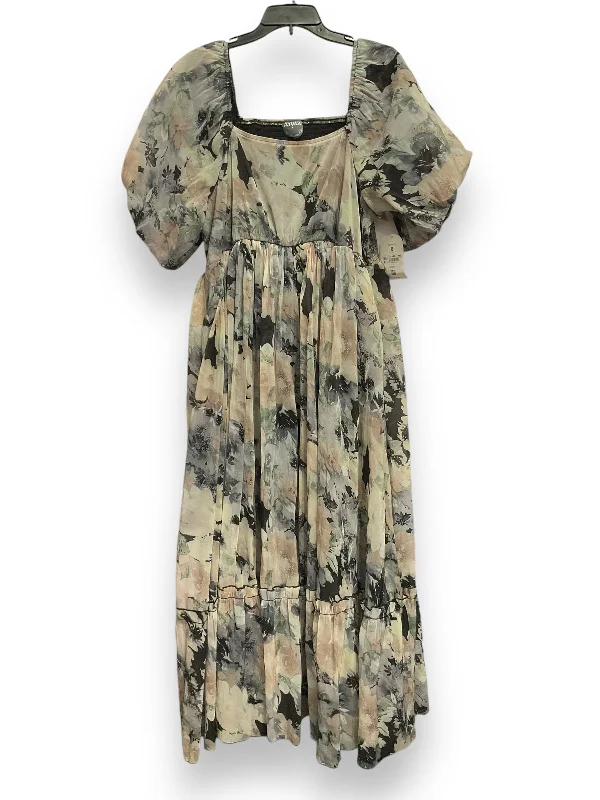 Dress Casual Maxi By Cmc In Floral Print, Size: 2x