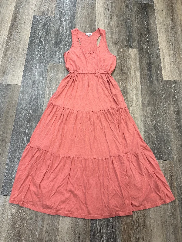 Dress Casual Maxi By Evereve In Coral, Size: Xs