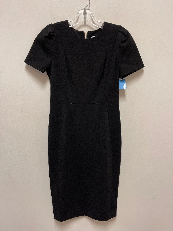 Dress Casual Midi By Calvin Klein In Black, Size: S