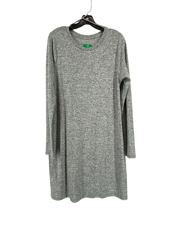 Dress Casual Midi By Dip In Grey, Size: L