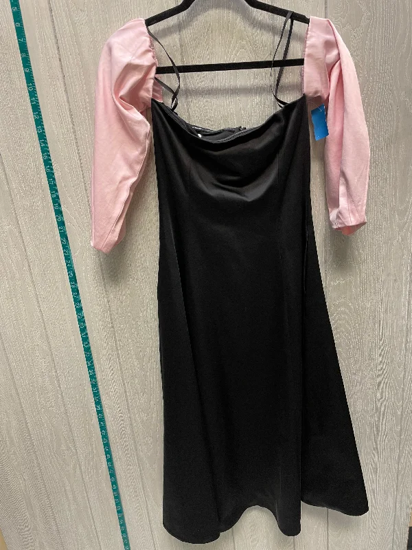 Dress Party Midi By Gianni Bini In Black & Pink, Size: S